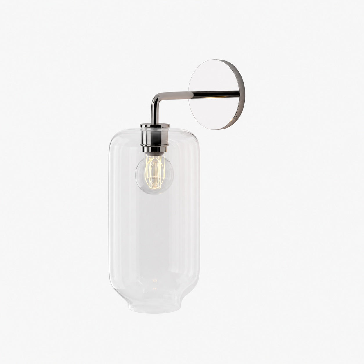 Lumivelle Pebble Sconce - Stylish Wall Light - Glass & Metal, Energy Efficient