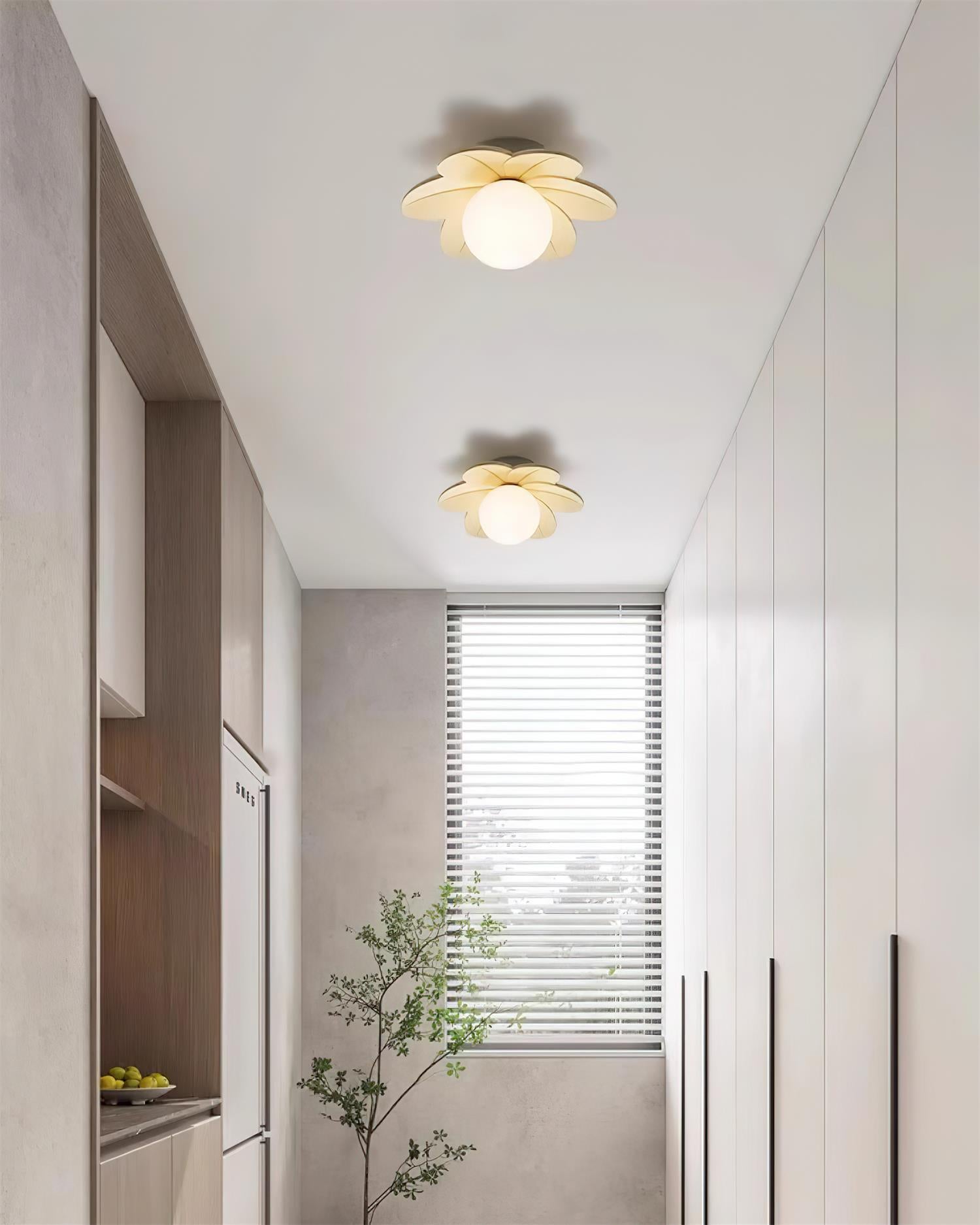 Resin Flower Ceiling Light