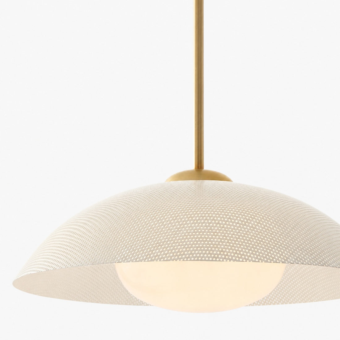 Elorina Pendant Light - Perforated Metal Shade, Champagne Bronze