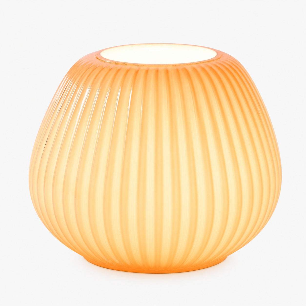 Novarise Ribbed Glass Table Lamp – Textured Glass Accent Lighting