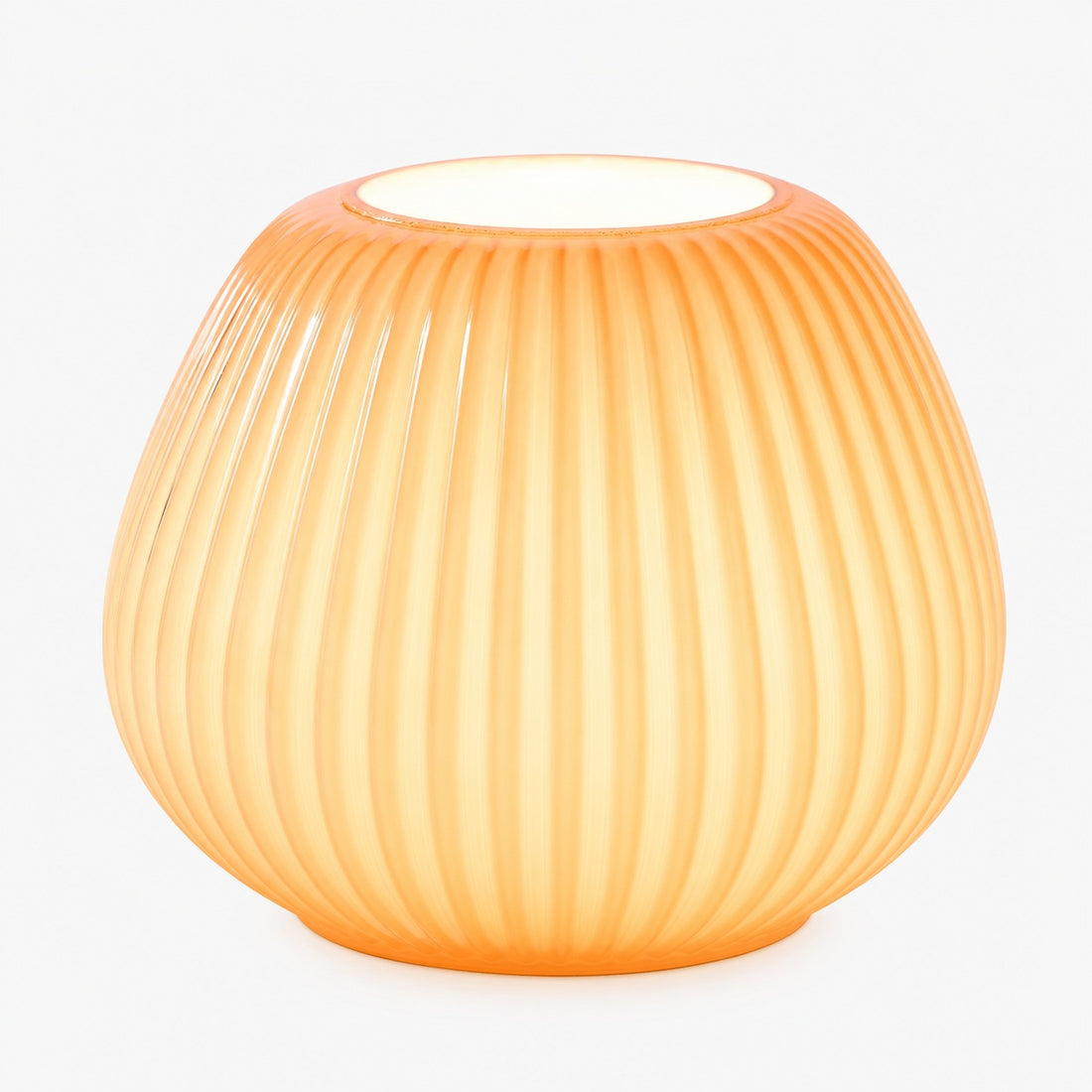 Novarise Ribbed Glass Table Lamp – Textured Glass Accent Lighting