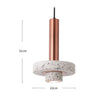 Natural Marble Stone Aluminum Base Pendant Light