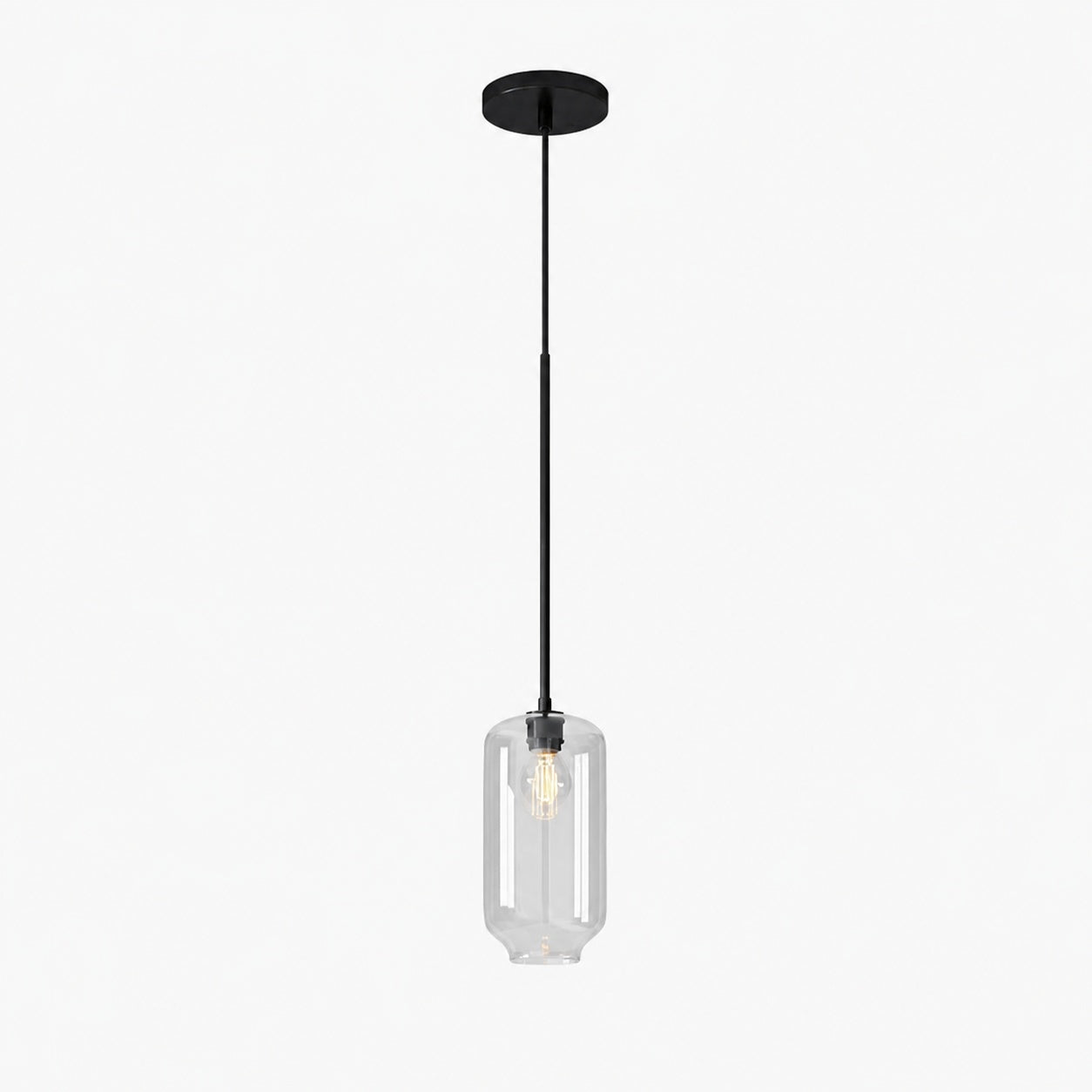 Lumivelle Pebble Pendant Light - Adjustable Glass Shade - Modern Lighting
