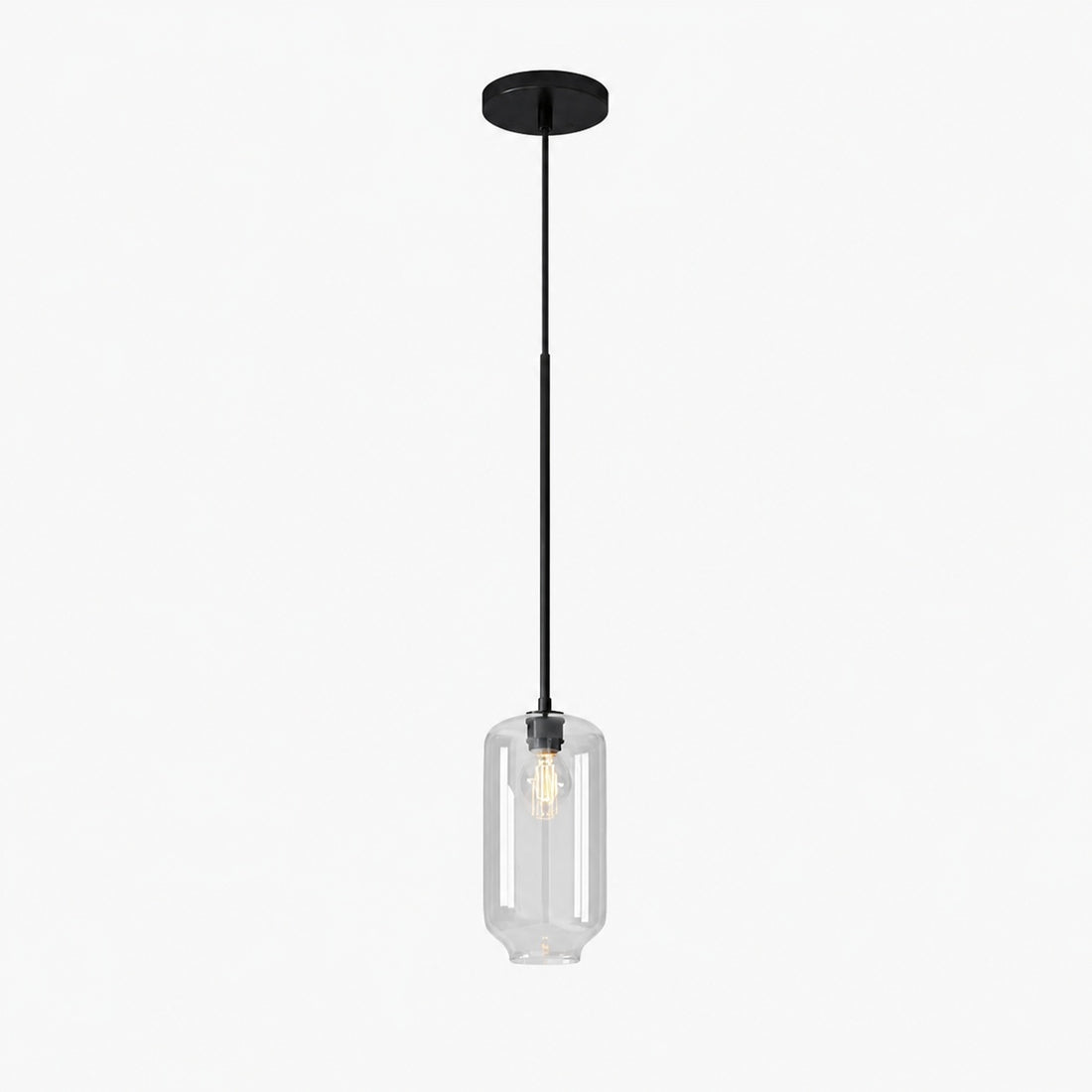 Lumivelle Pebble Pendant Light - Adjustable Glass Shade - Modern Lighting
