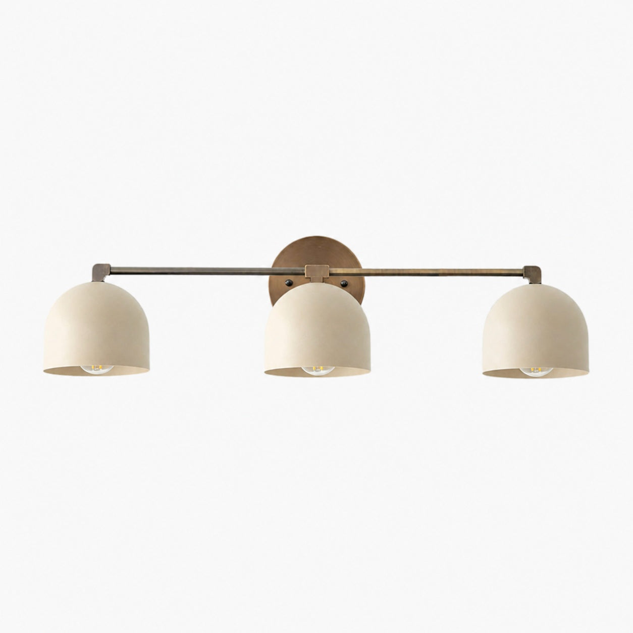 Metio Dome Mid-Century Deep Ball Vanity Lamp - Brass Wall Sconce