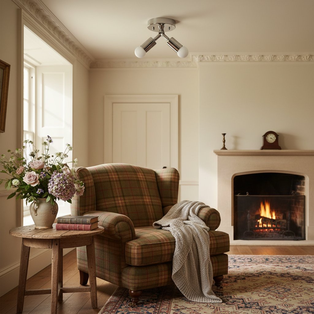 Lumen Art Deco Inspired Ceiling Lamp – Elegant Minimalist Flush Mount for Home Interiors