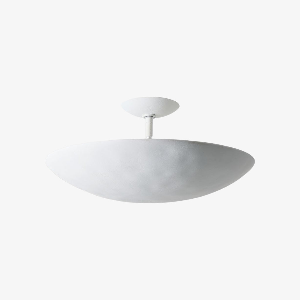 Plara Flush Mount - Rounded Minimalist Dome Metal Ceiling Light for Hallway