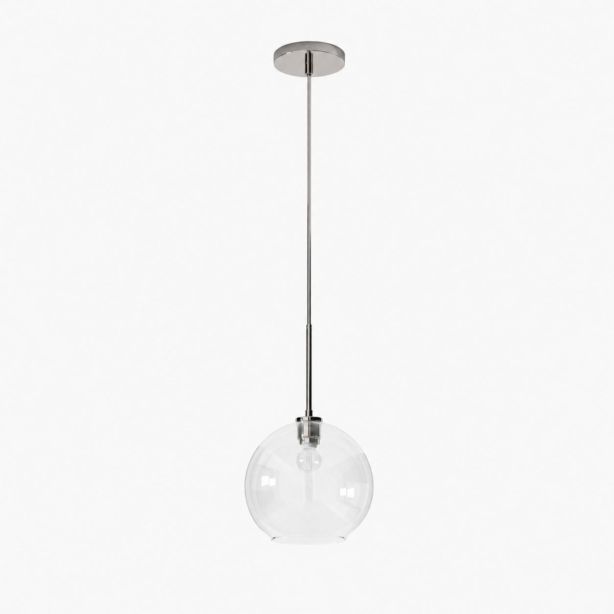 Selvion Sculptural Globe Pendant Light - Modern Glass Pendant Lamp - Sleek Design