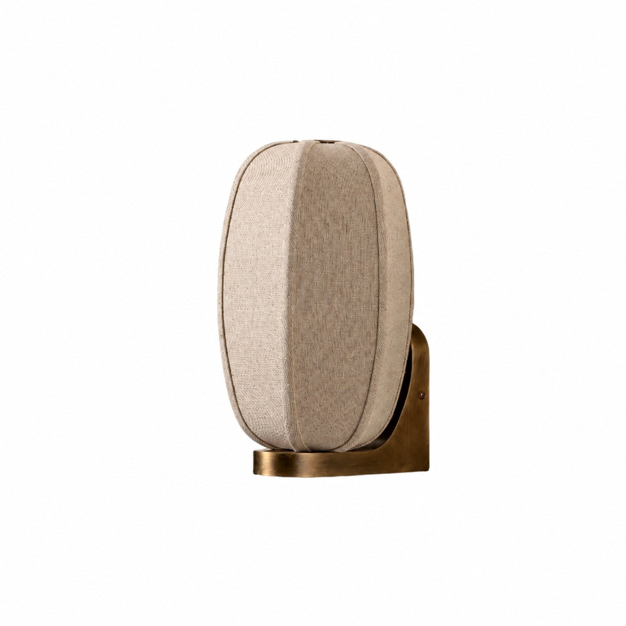 Loomis Wall Light with Art‑Deco Linen Shade Modern Wall Sconce for Living Room and Hallway