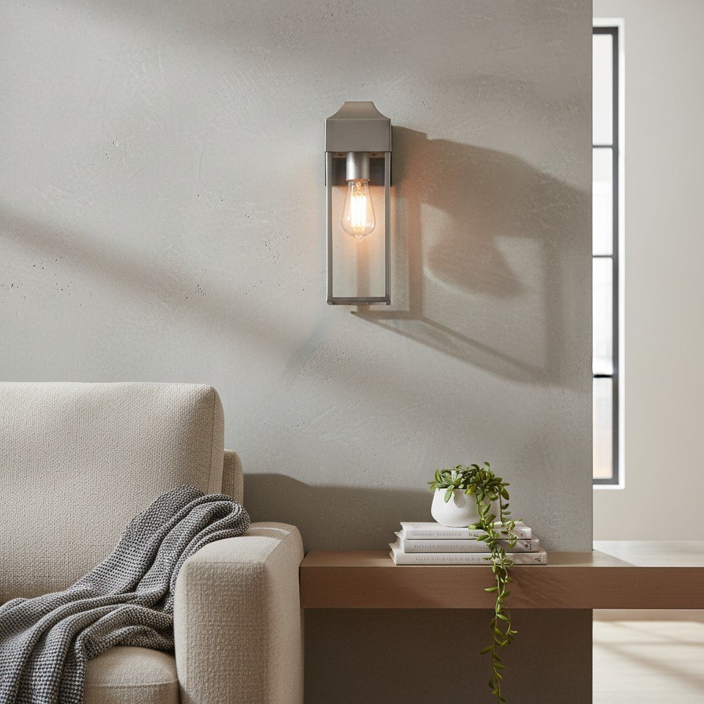 Georgon Exterior Wall Lantern Light – Clear Glass Shade, Classic Architectural Style for Outdoor Spaces