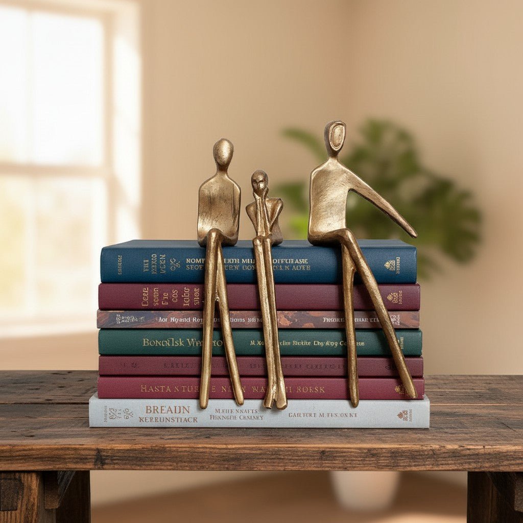 Floxo Geometric Dog Sculpture Modern Decor - Minimalist Iron Art for Desk