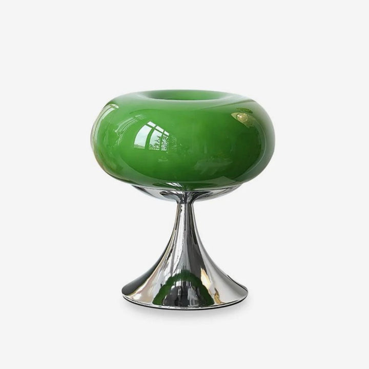 Lollora Decorative Table Lamp - Sculptural Glass Accent Light for Bedroom or Living Room