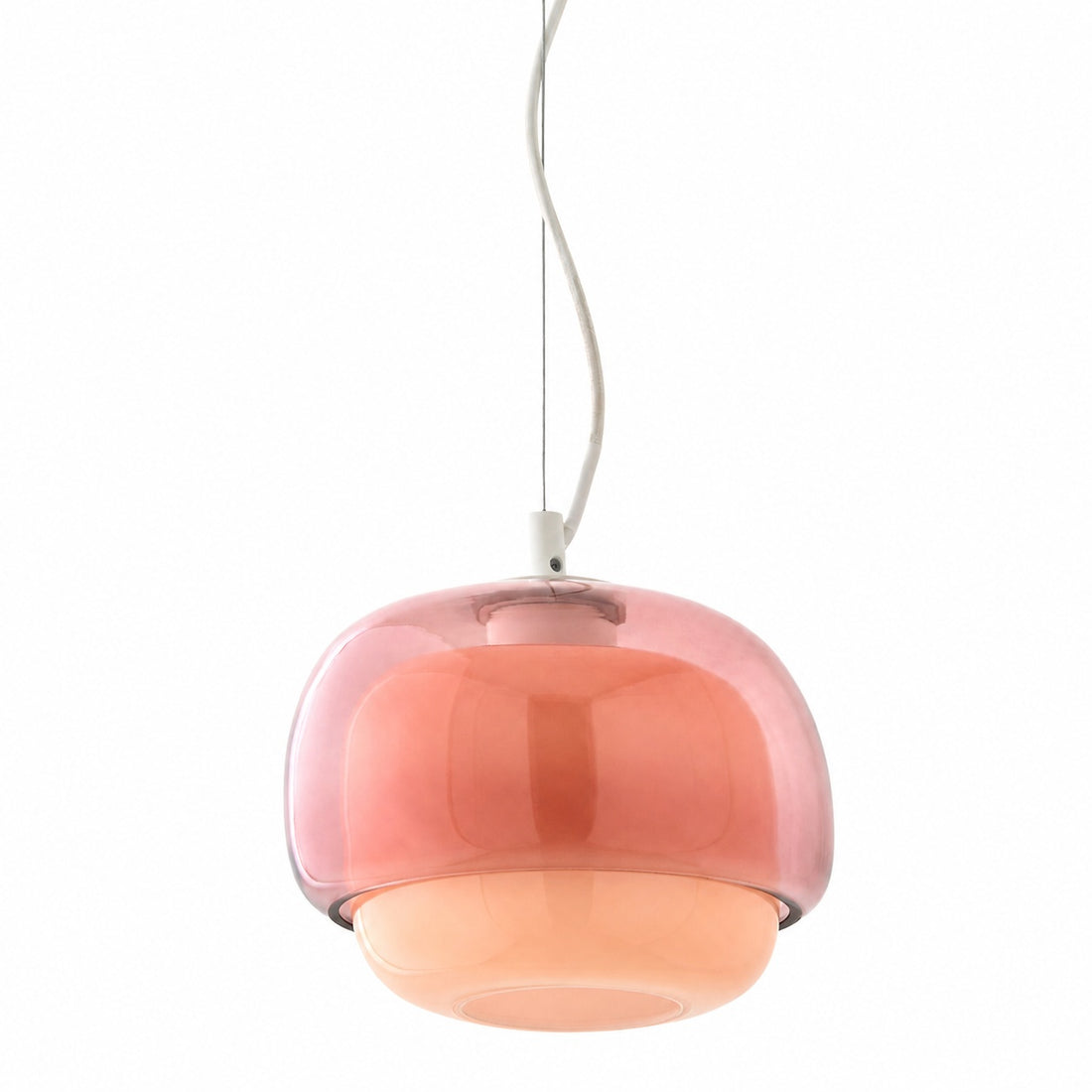 Clinco Modern Mushroom Pendant Light - Colored Glass Hanging Light