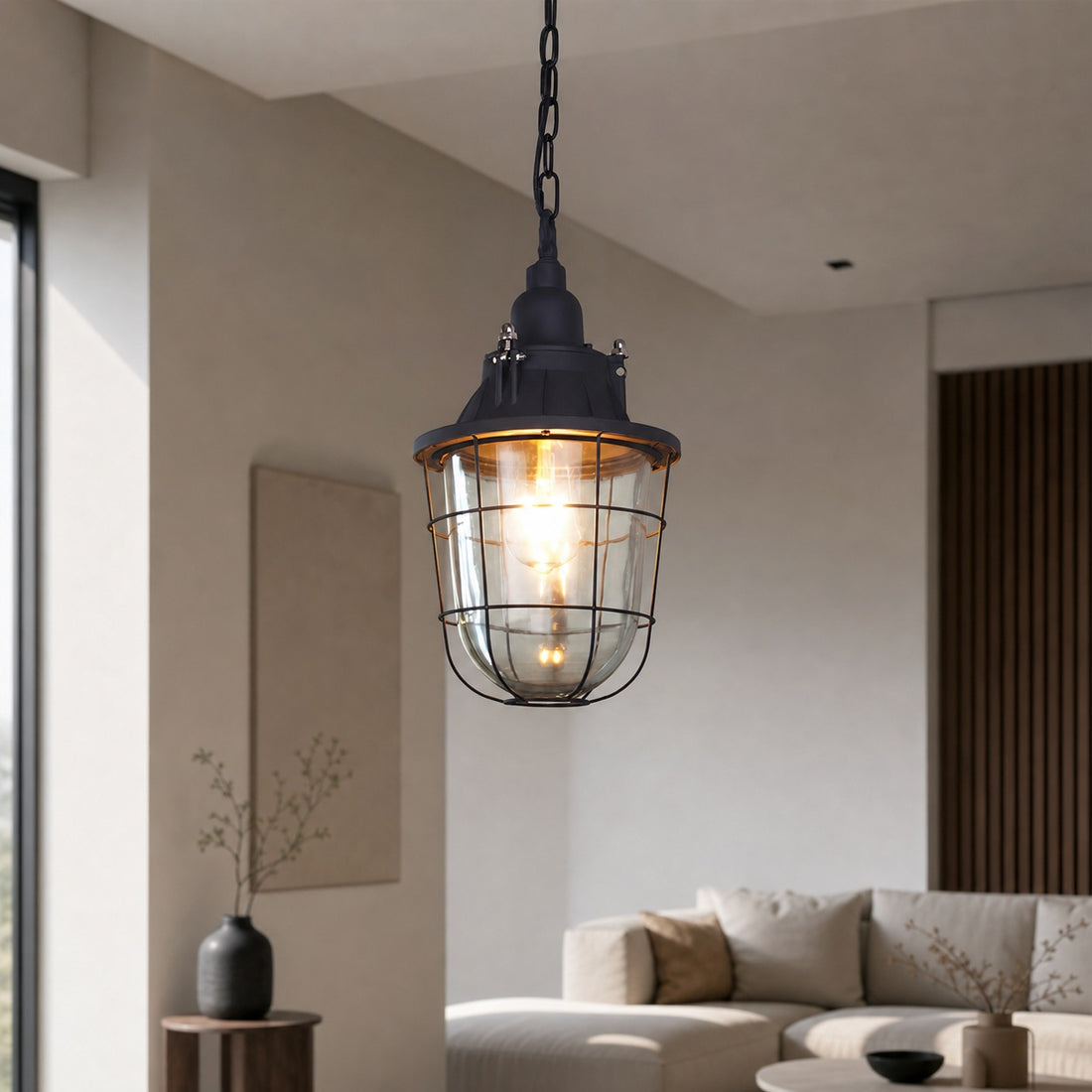 Bulkhead Cage Pendant Light