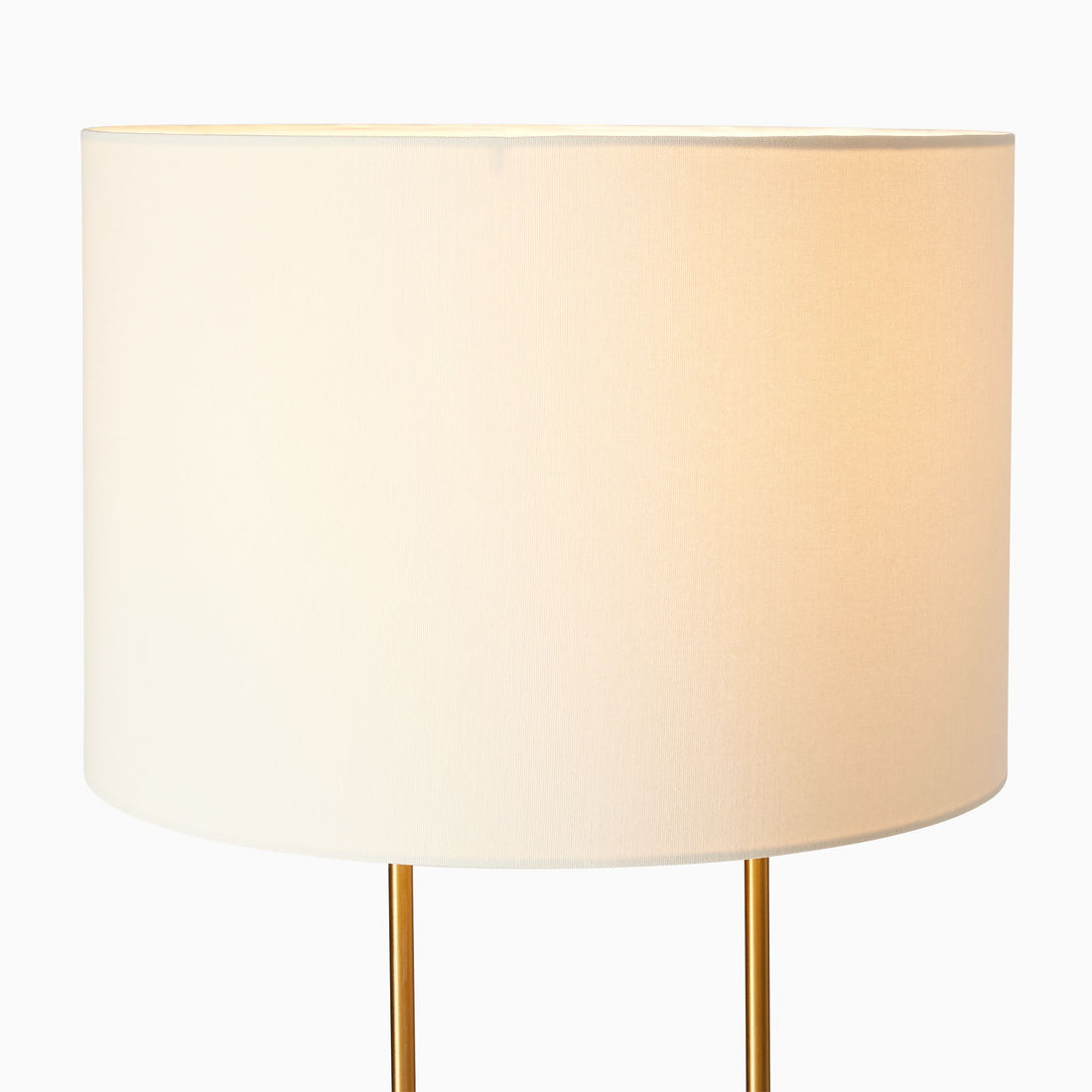 Luma Minimalist Industrial Table Lamp and Floor Lamp - Metal Frame with Soft Fabric Shade for Home and Office