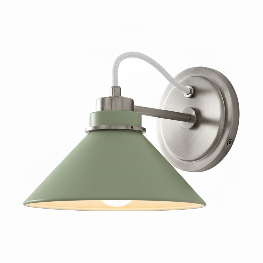 Aurenza Sconce – Farmhouse Wall Light with Metal Accents for Cozy Spaces