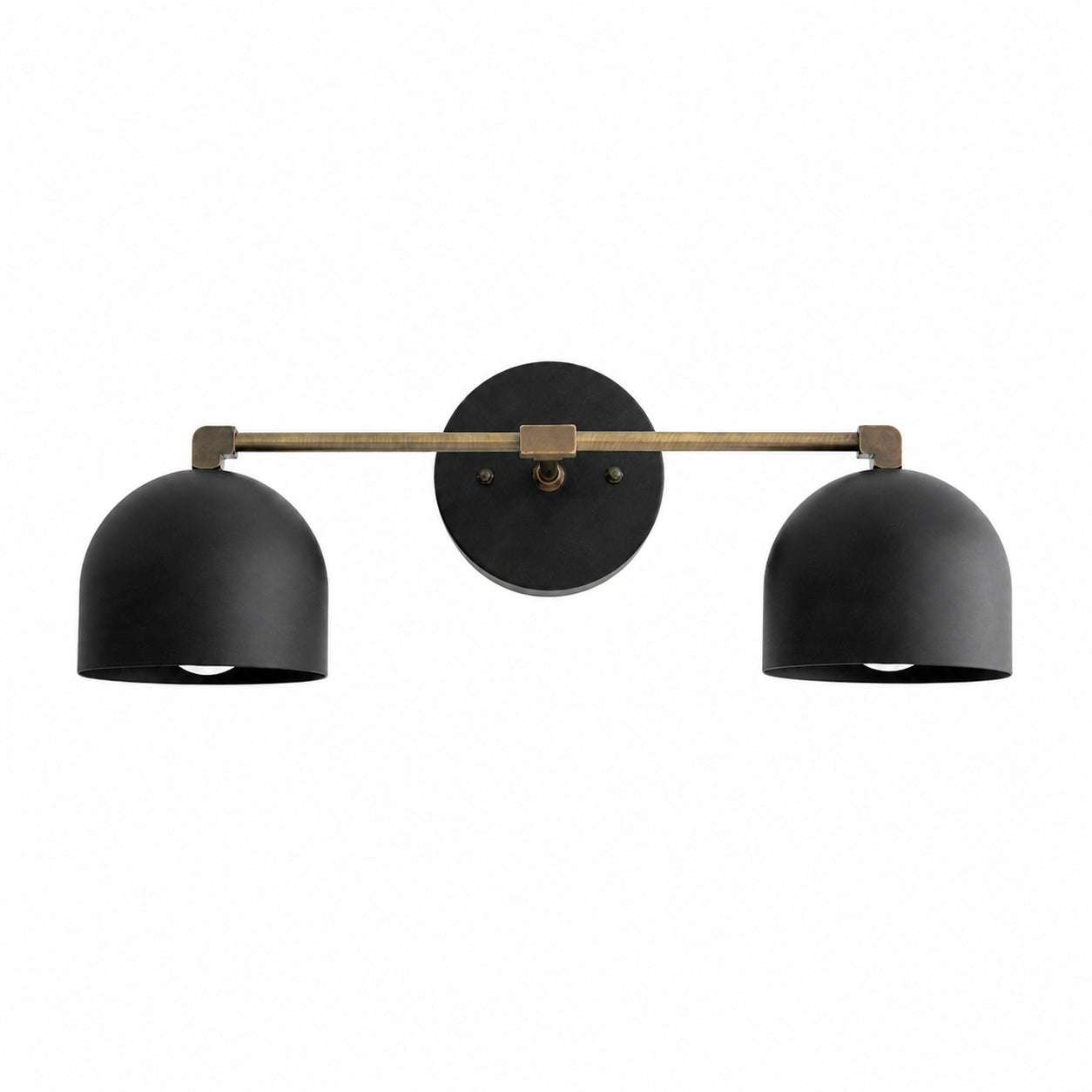 Metio Dome Mid-Century Deep Ball Vanity Lamp - Brass Wall Sconce