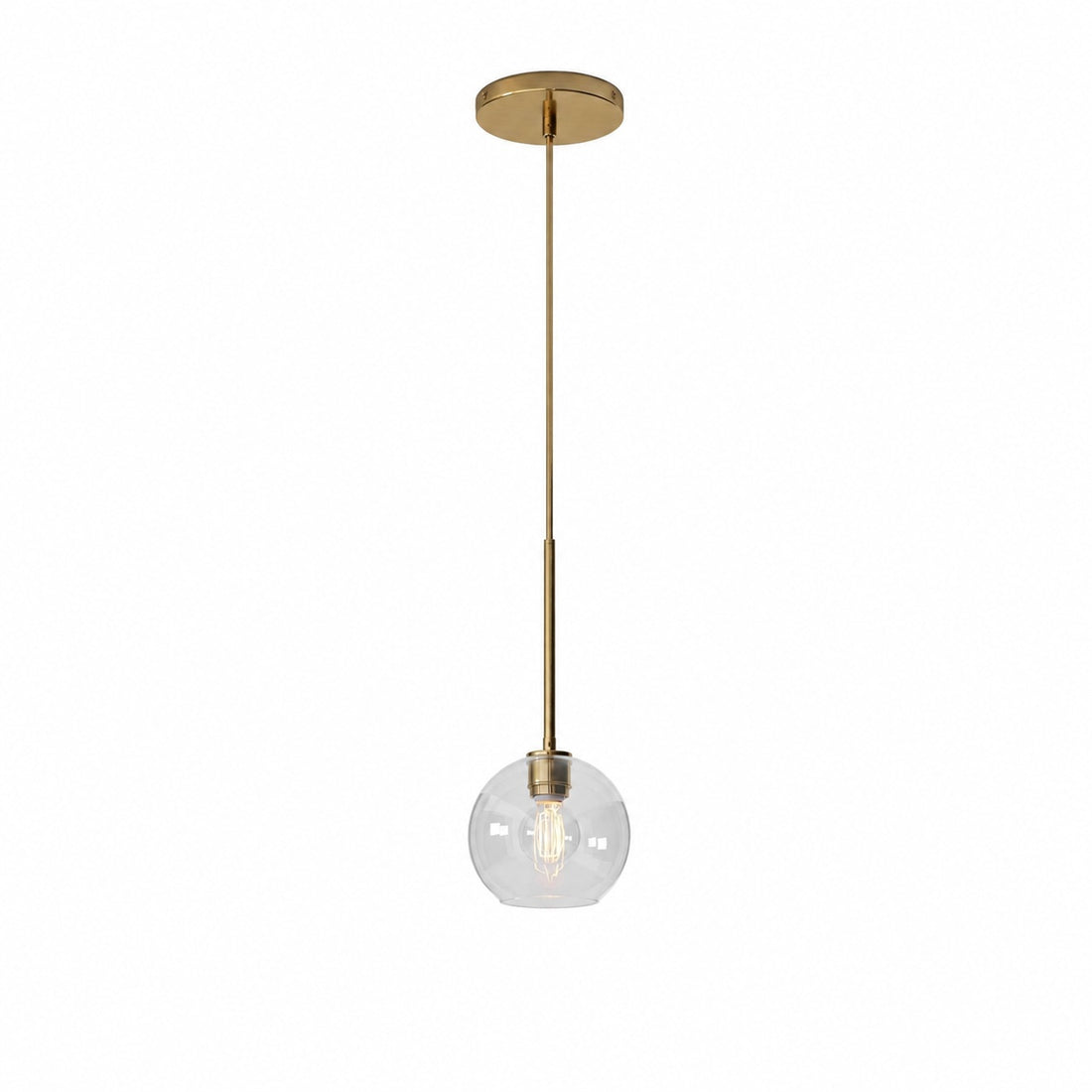 Selvion Sculptural Globe Pendant Light - Modern Glass Pendant Lamp - Sleek Design