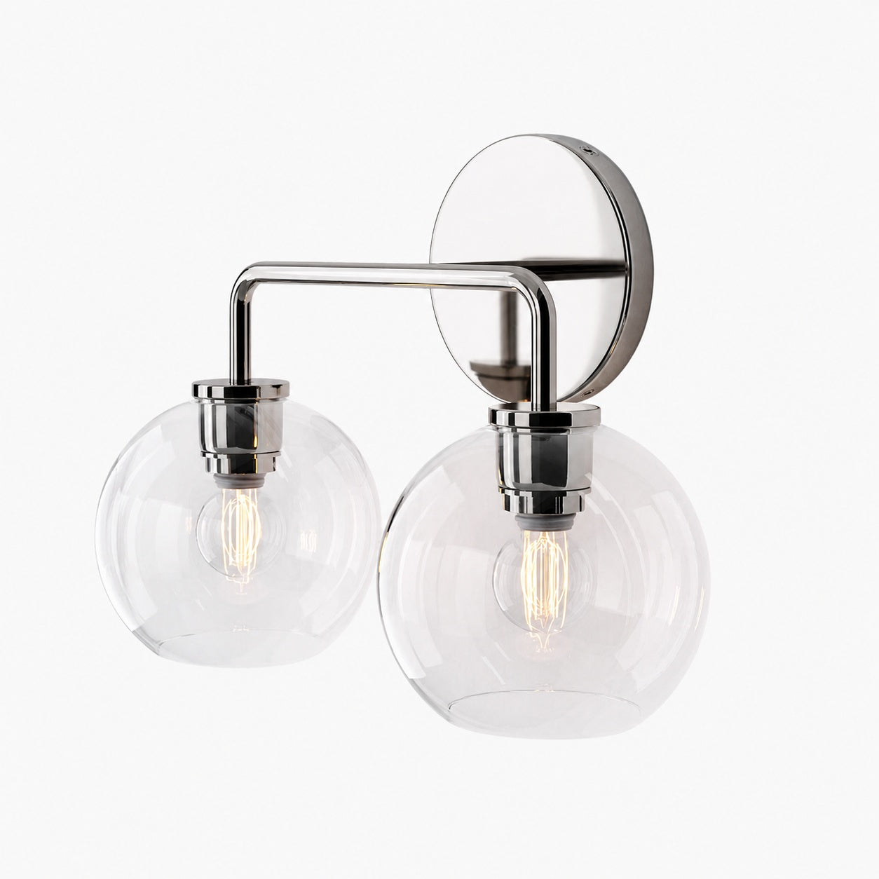 Selvion Artistic Globe Sconce Light - Handcrafted Glass Sculptural Wall Fixture