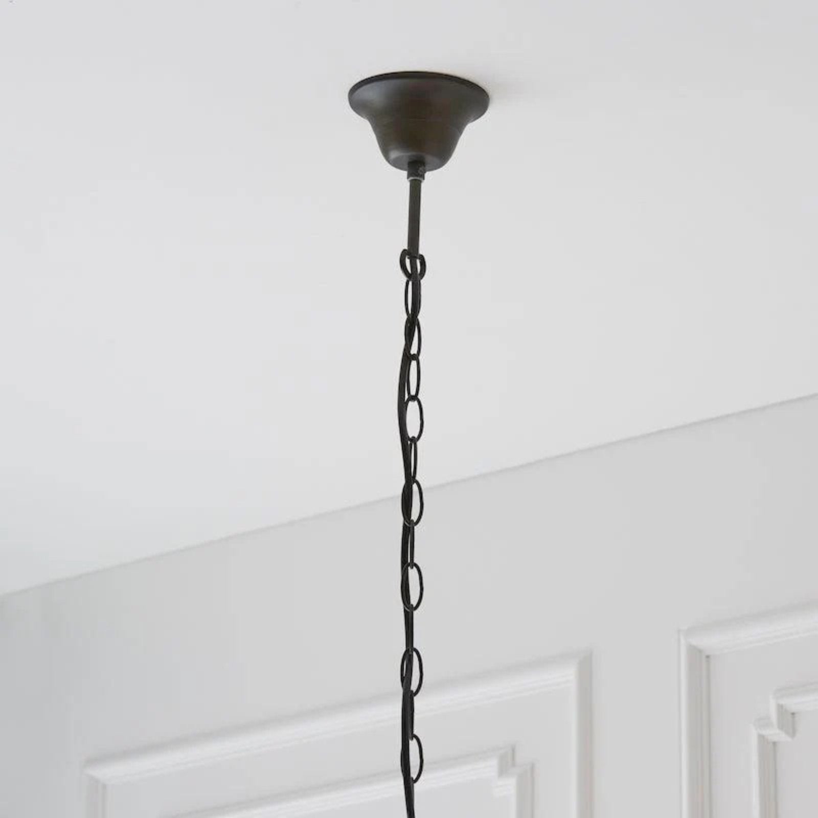 TF Fargo Pendant Light - Tiffany Style Lighting with an Art Deco Shade and Adjustable Chain