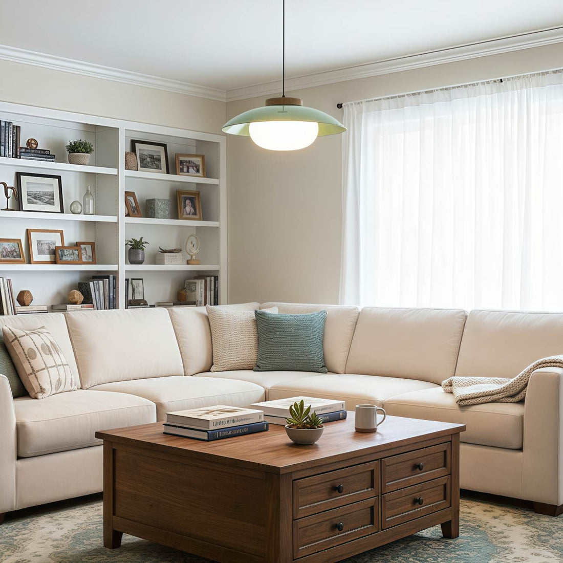 Oribela Modern Minimalist Pendant Lamp - Contemporary Saucer Style Lighting for Living or Dining