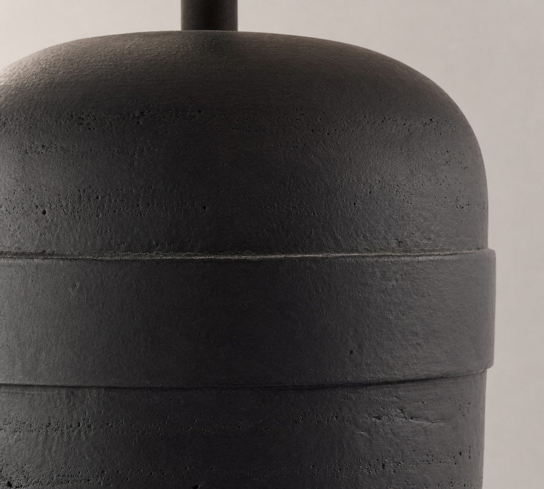 Ceruna Table Lamp with Textured Ceramic Base and Soft Glow for Bedroom Nightstand