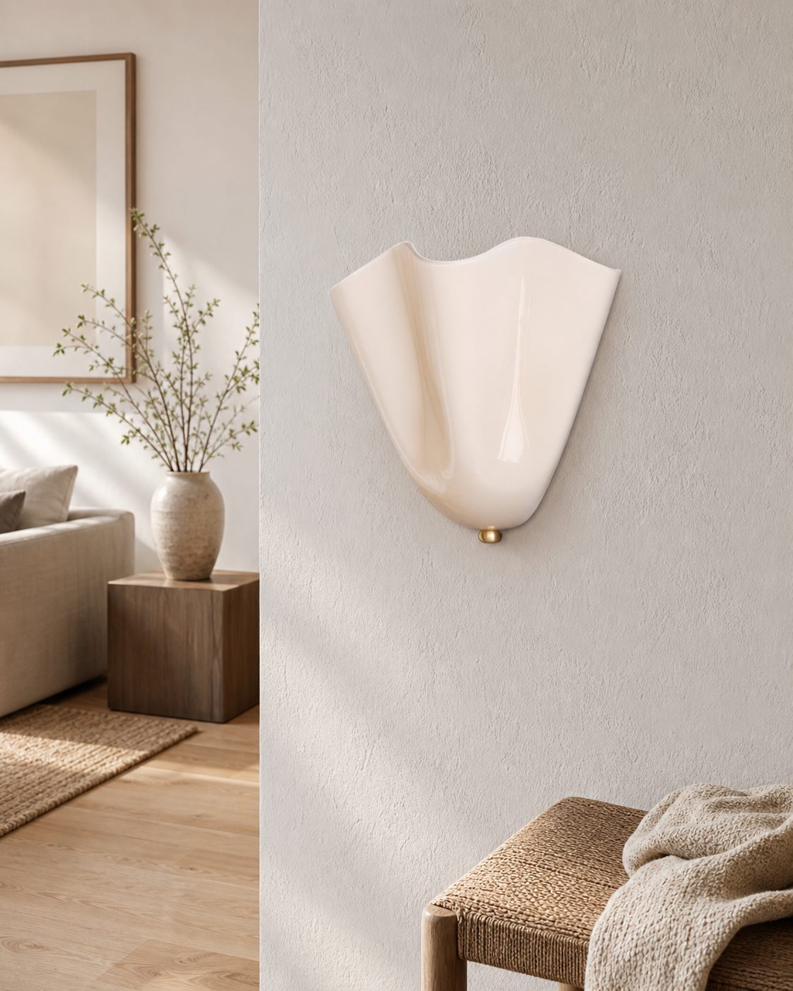 Bellina Modern Wall Light - Artisanal Glass Vera Lamp for Interior Decor