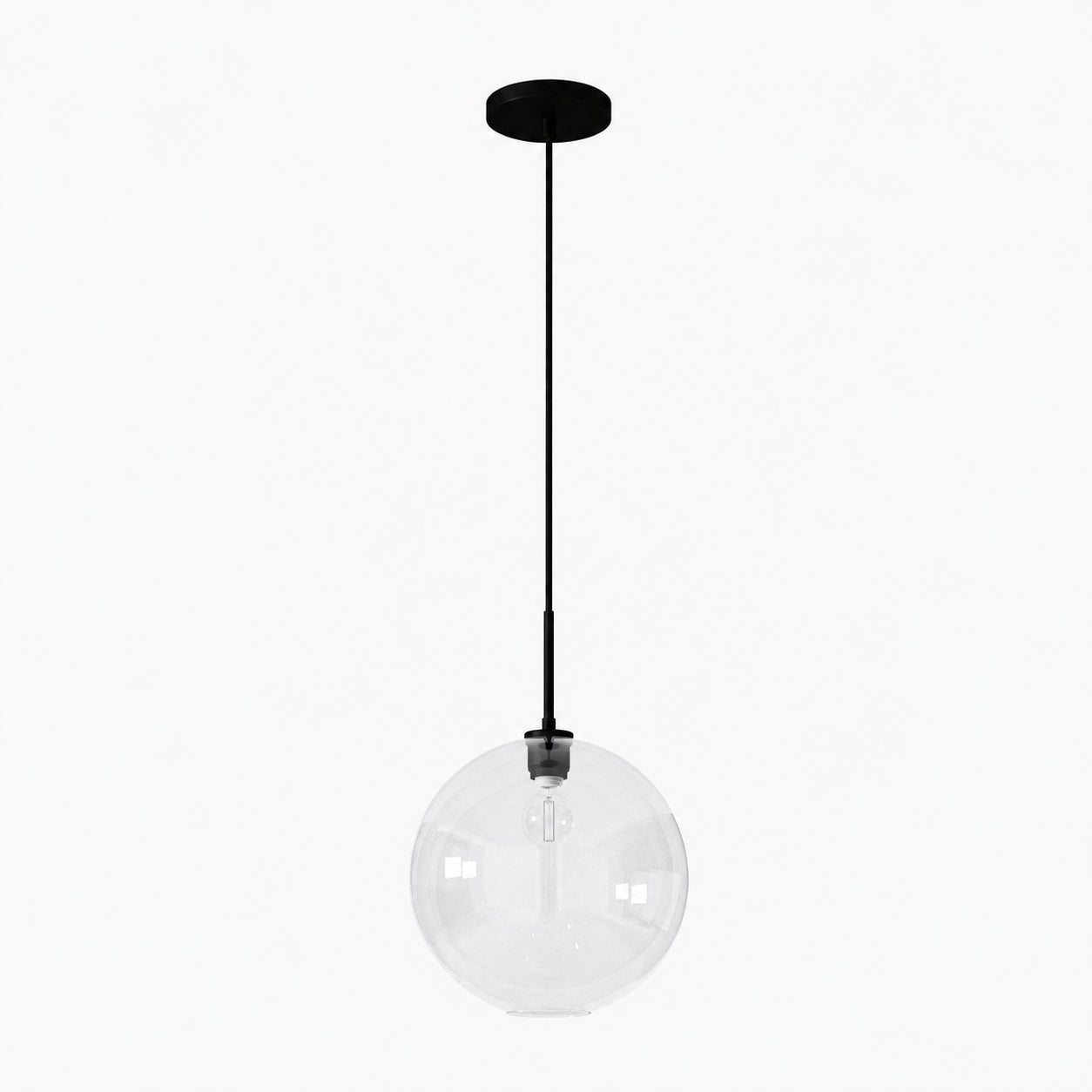Selvion Sculptural Globe Pendant Light - Modern Glass Pendant Lamp - Sleek Design