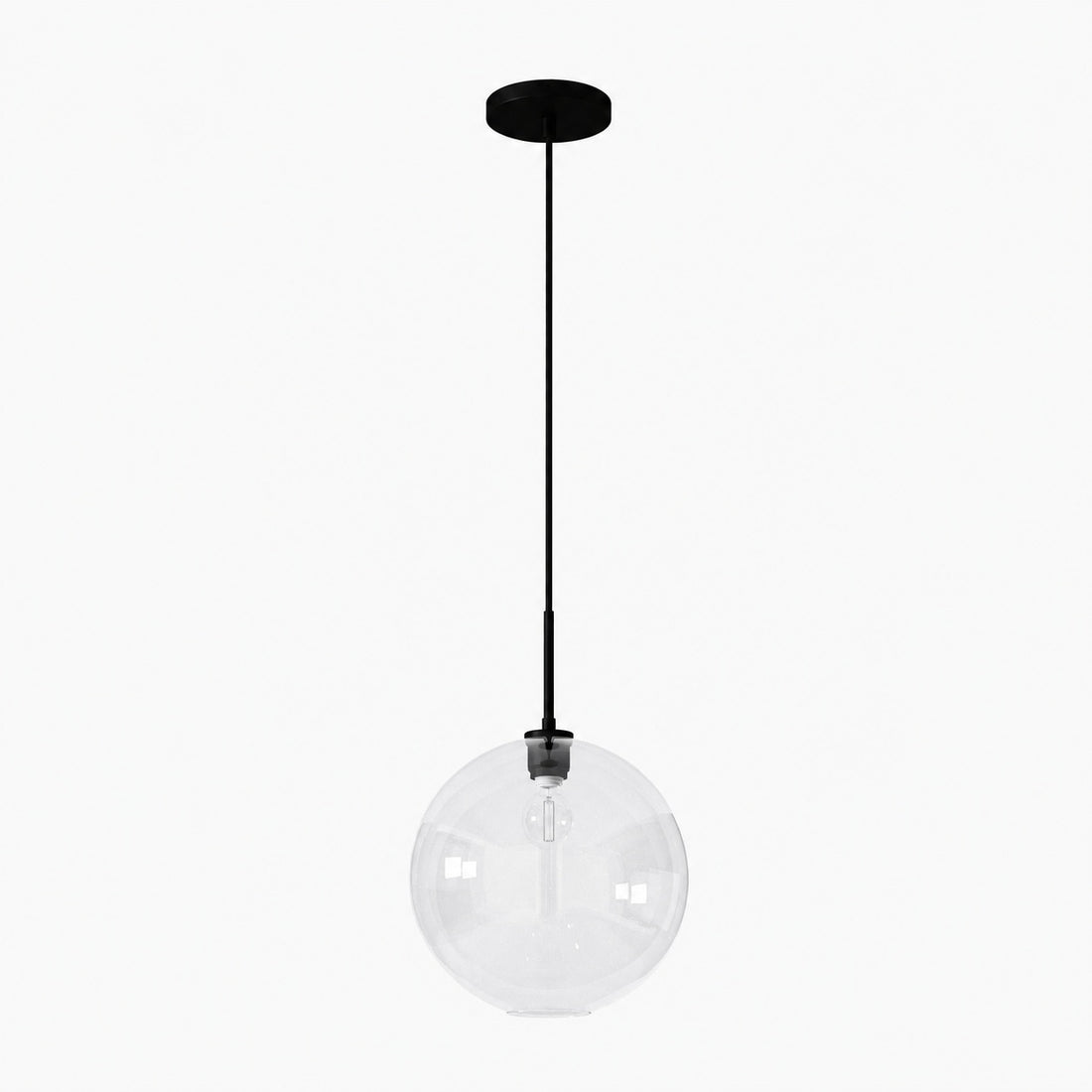 Selvion Sculptural Globe Pendant Light - Modern Glass Pendant Lamp - Sleek Design