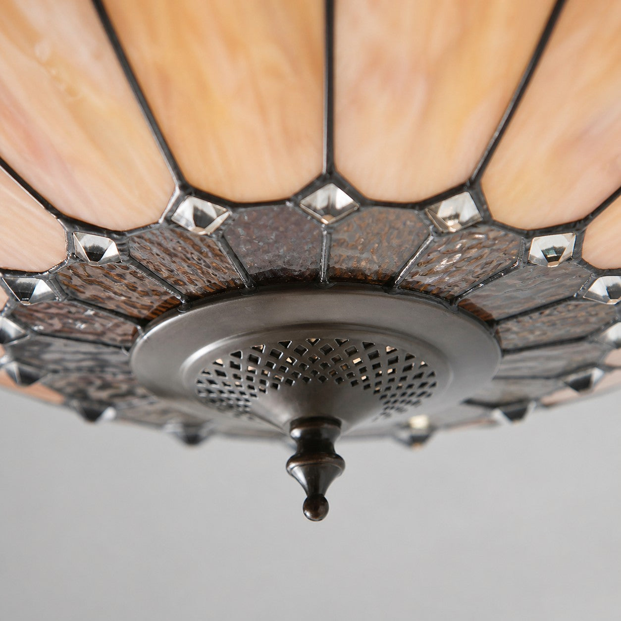 TF Brooklyn Inverted Pendant – Deco Glass Pendant Light with Adjustable Chain for Home Spaces
