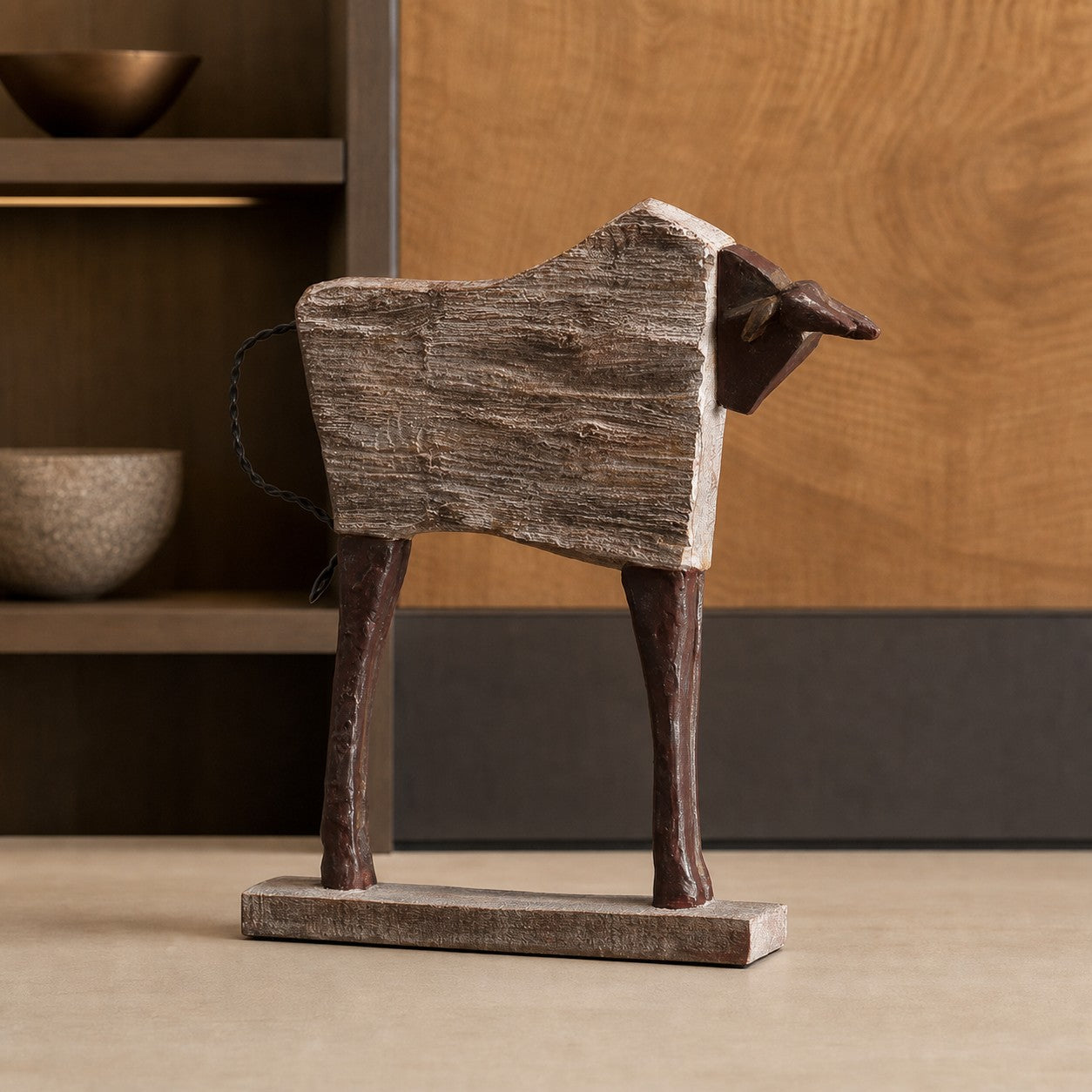 Equora vintage bull sculpture