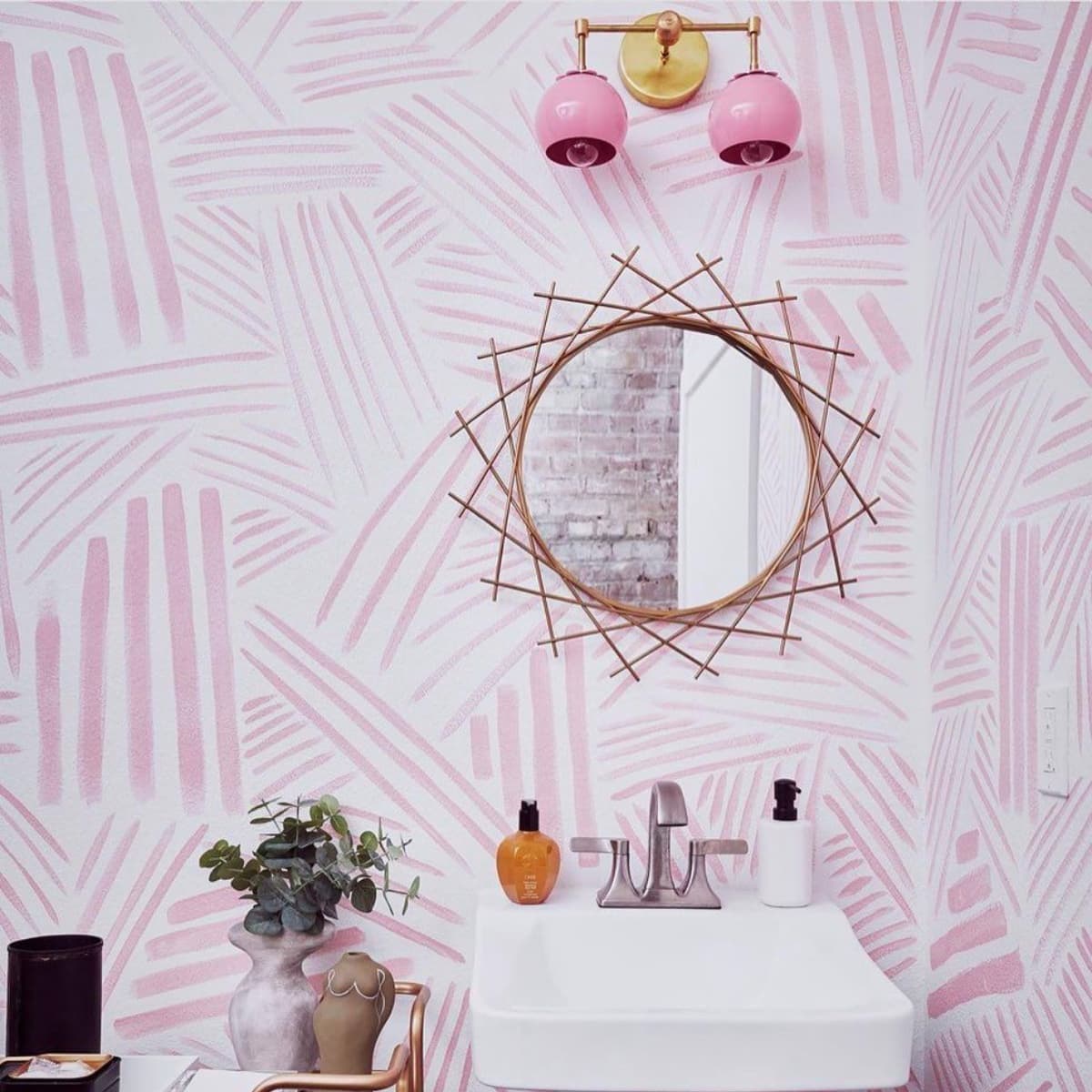 Daisy Wall Sconce - Double Globe Bubble Metal Multicolor Bath Light