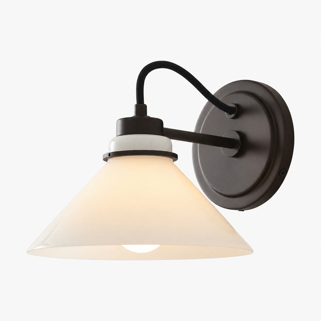 Aurenza Sconce – Farmhouse Wall Light with Metal Accents for Cozy Spaces