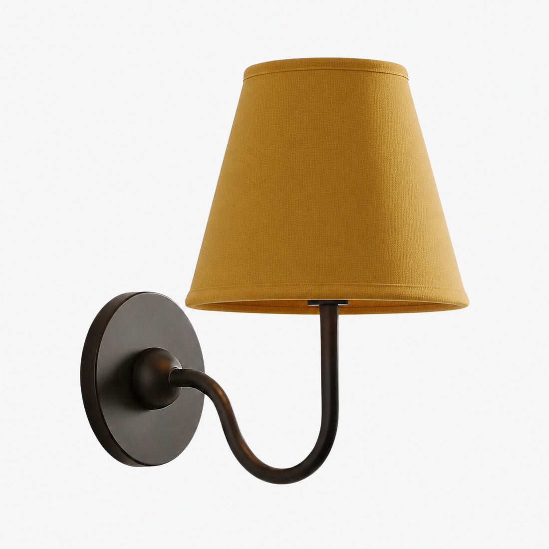 Luvora Vintage Pleated Shade Wall Lamp - Modern Brass Linen Wall Lighting