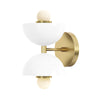 Colorful Double Head Bathroom Wall Lamp – Mid-Century Metal Vanity Sconce