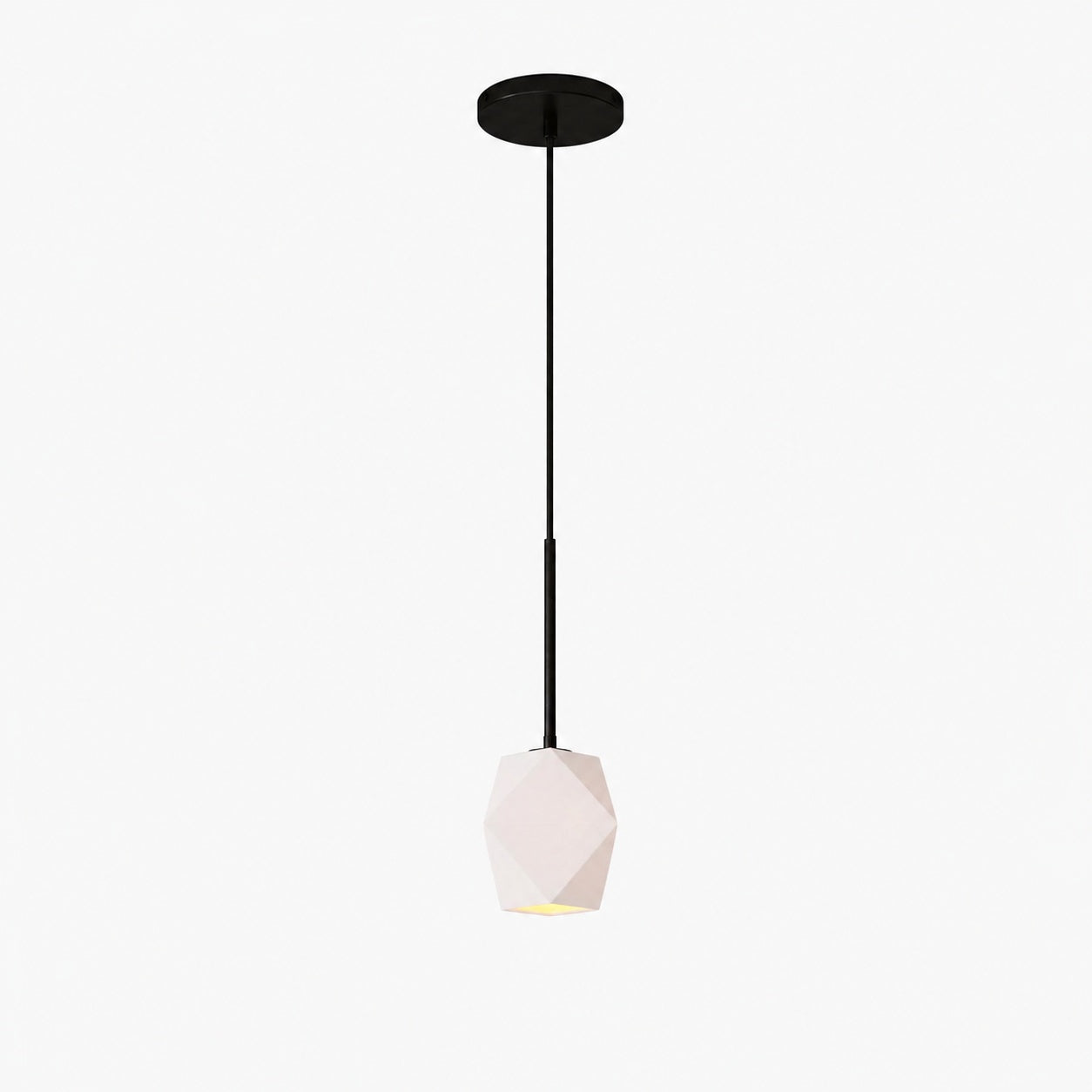 Talvior Faceted Pendant Light – Adjustable Glass Light Fixture