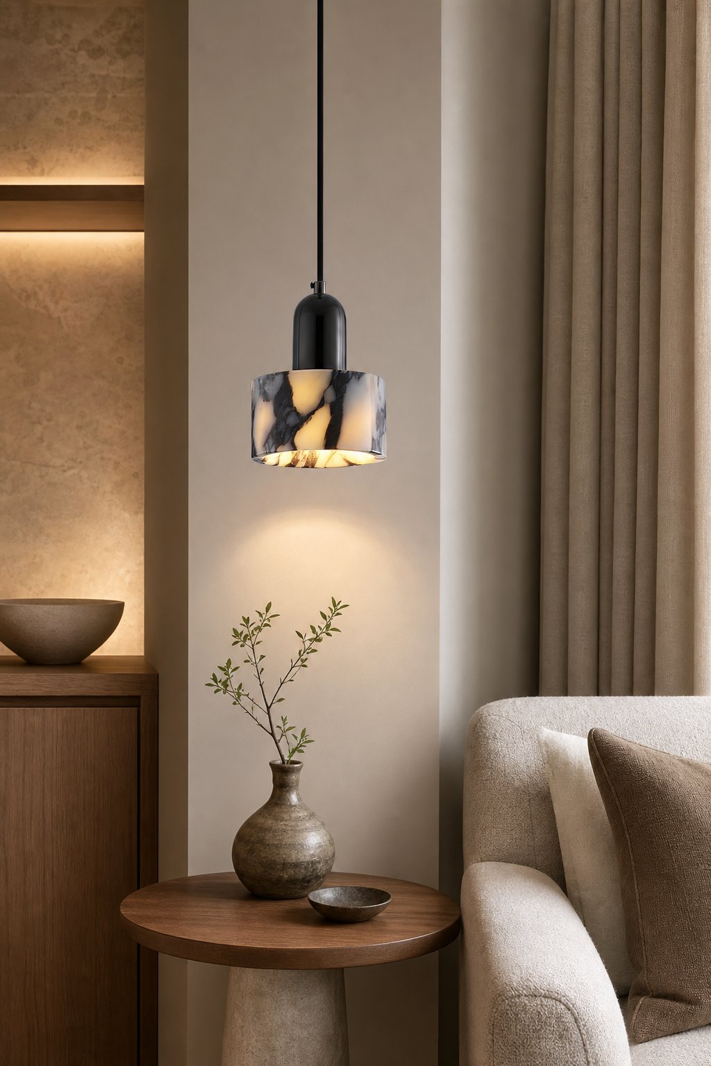 Dekum Marble Pendant Lamp