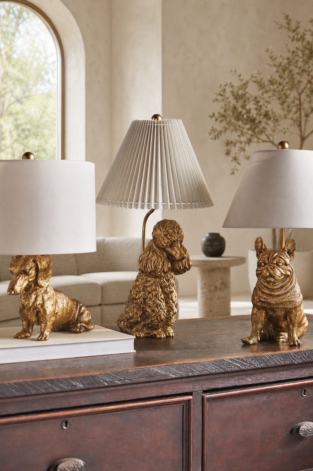 Pawdia Unique Table Lamp - Decorative Animal Bedside Lamp