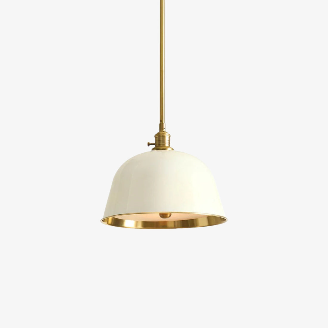 Forvara Classic Bell Pendant Light Industrial Pole Pendant Fixture for Dining Room
