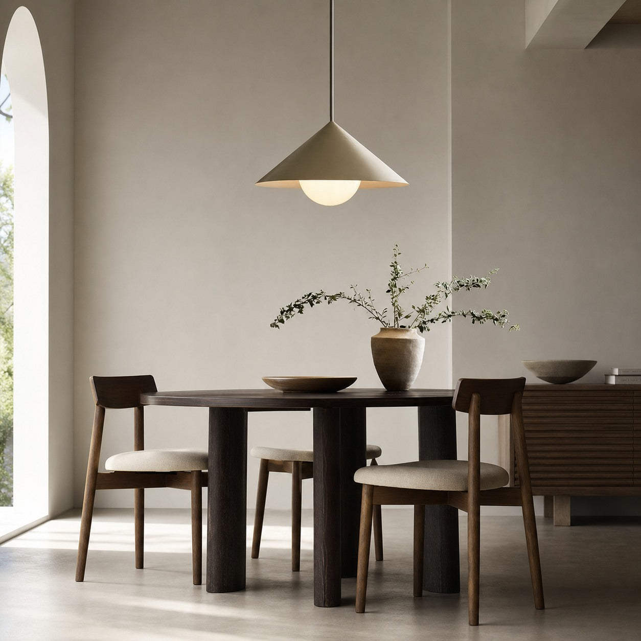 Brivana Adjustable Pendant – Cone Shade Light for Kitchen or Dining