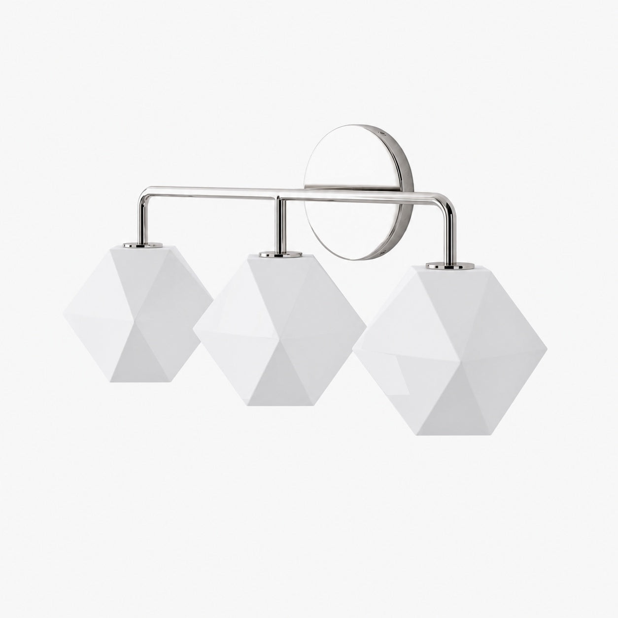 Talvior Geometric Modern Bathroom Sconce - Faceted Shade Light in Luxe Finishes