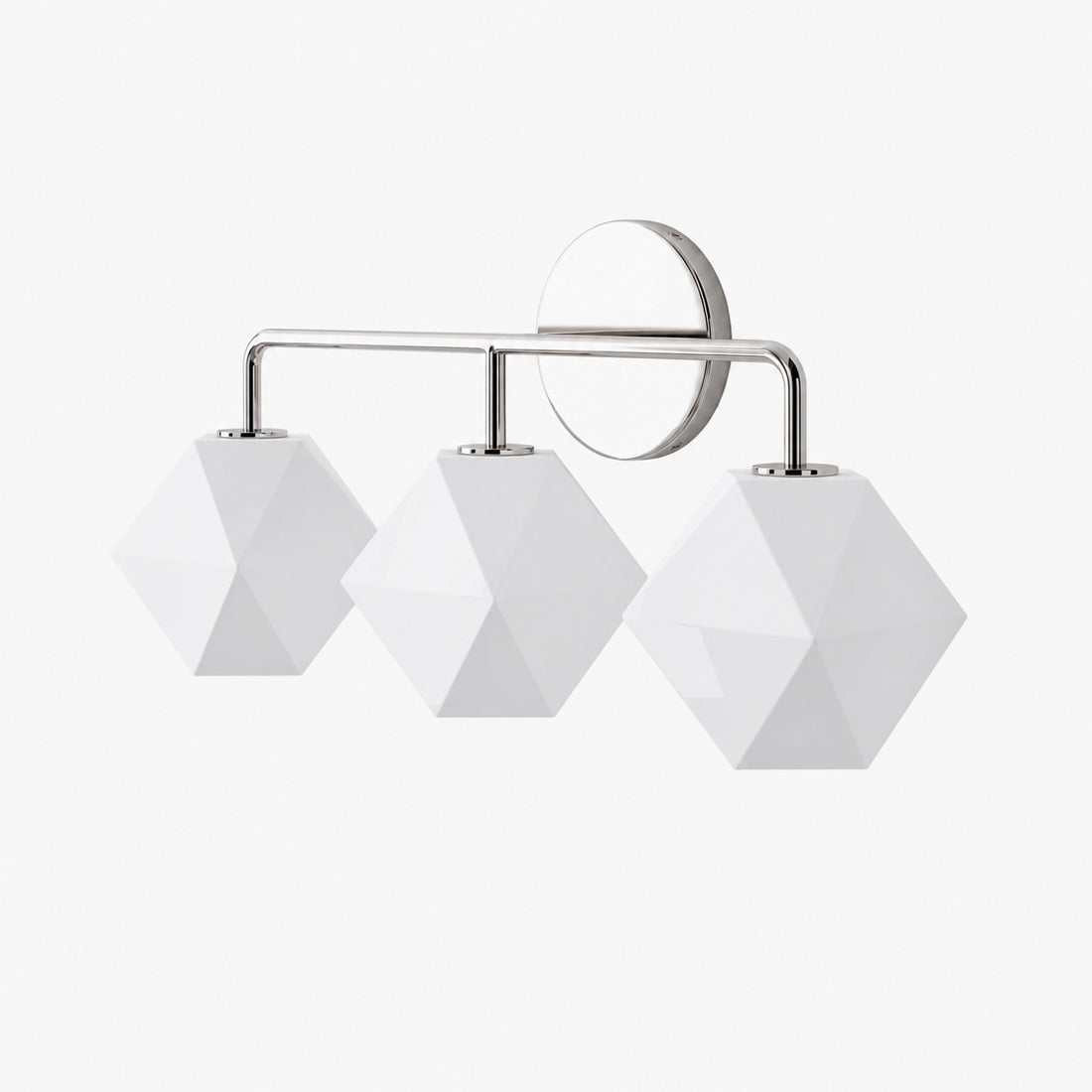 Talvior Geometric Modern Bathroom Sconce - Faceted Shade Light in Luxe Finishes