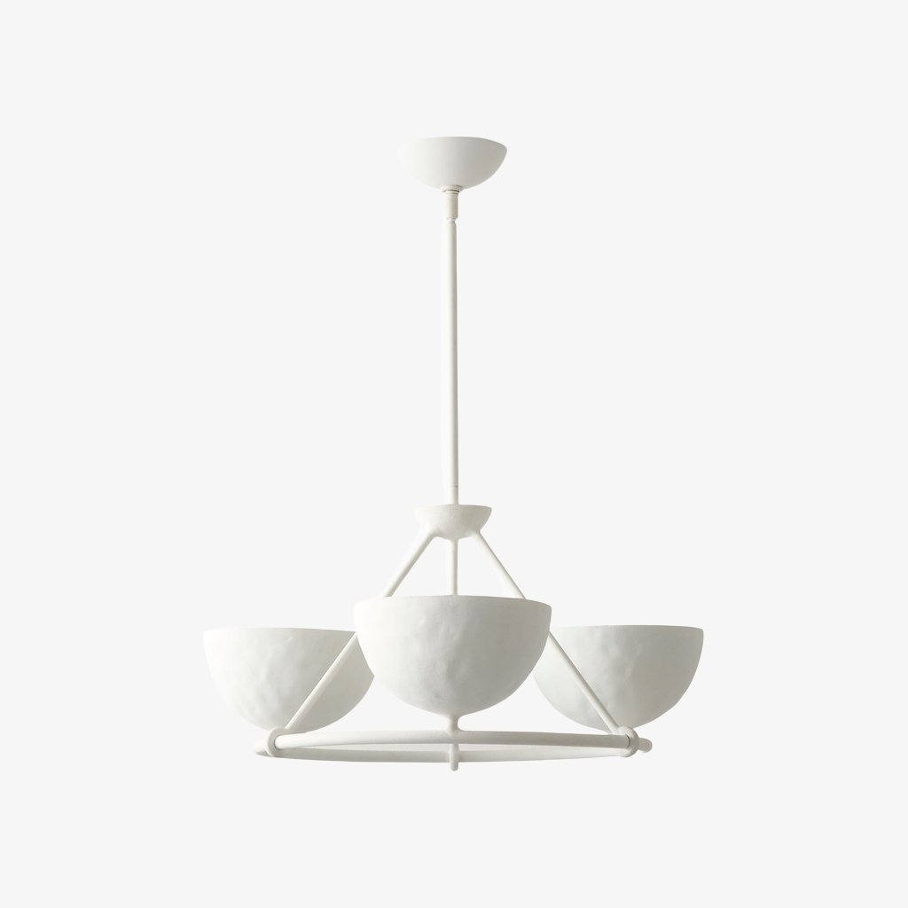 Plara Multi‑Light Chandelier – Modern Polyresin and Plaster for Dining & Foyer