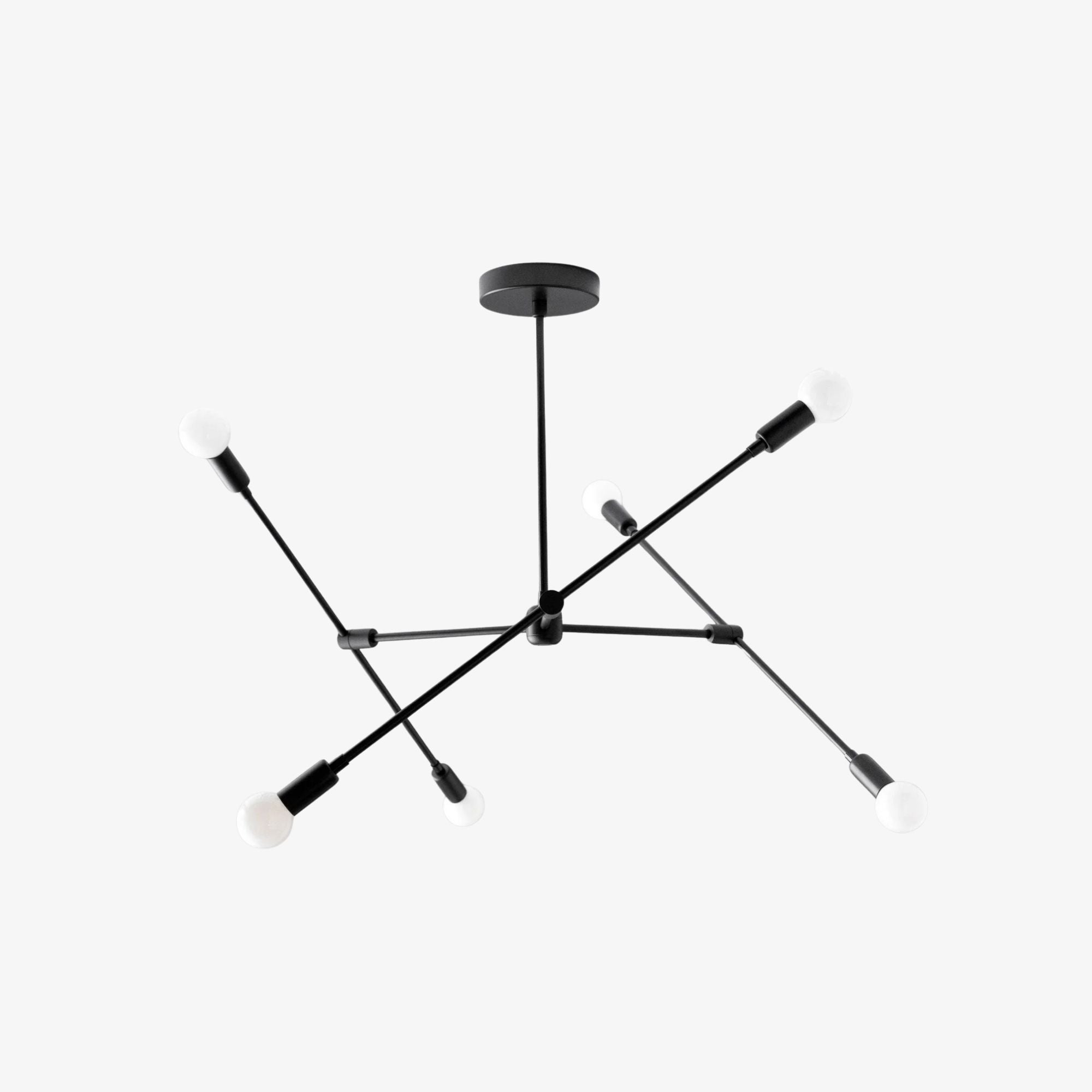 Mobilux Line Modern Mobile Chandelier - Minimalist Ceiling Light for Dining Room