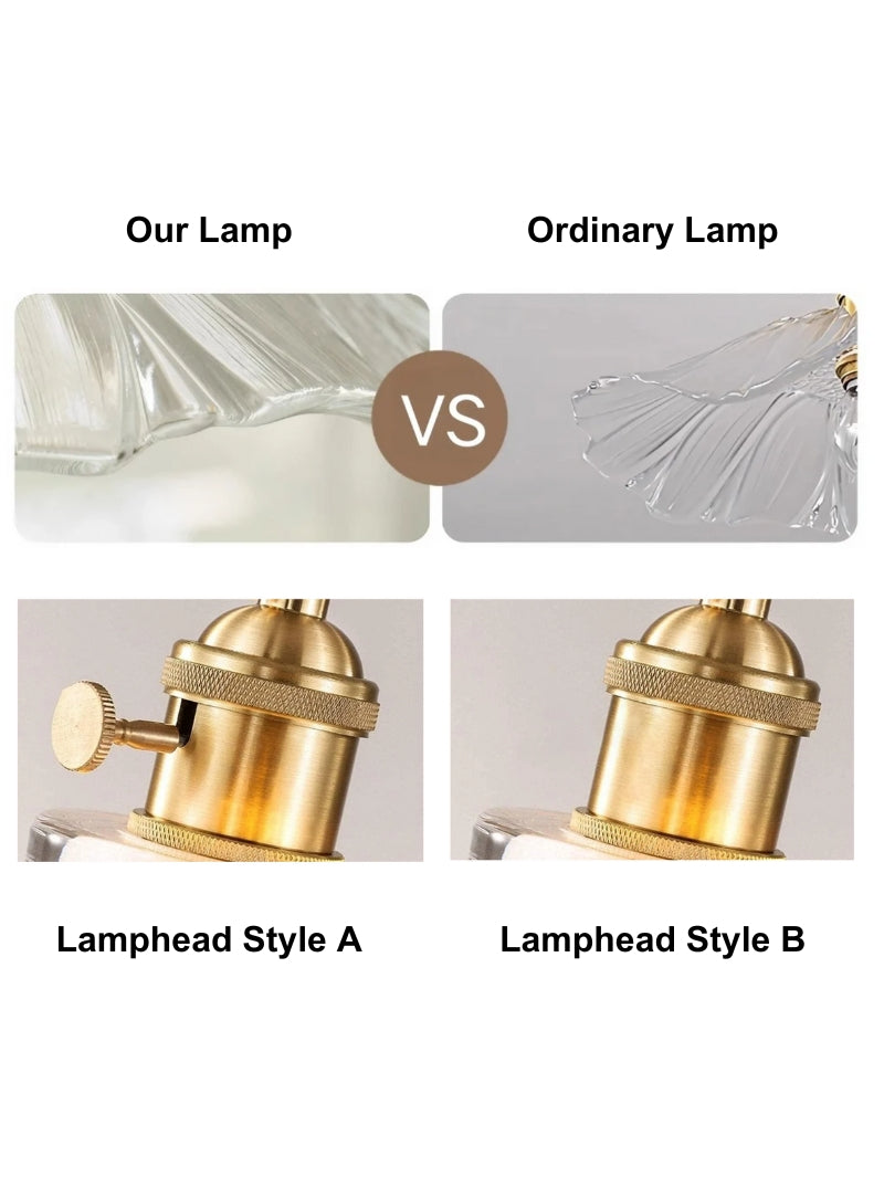 Nordic Flower Glass Pendant Light for Living Room