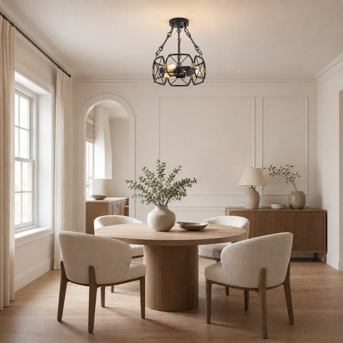 Cageon Open Metal Cage Industrial Ceiling Lamp - Design for Loft and Dining Room