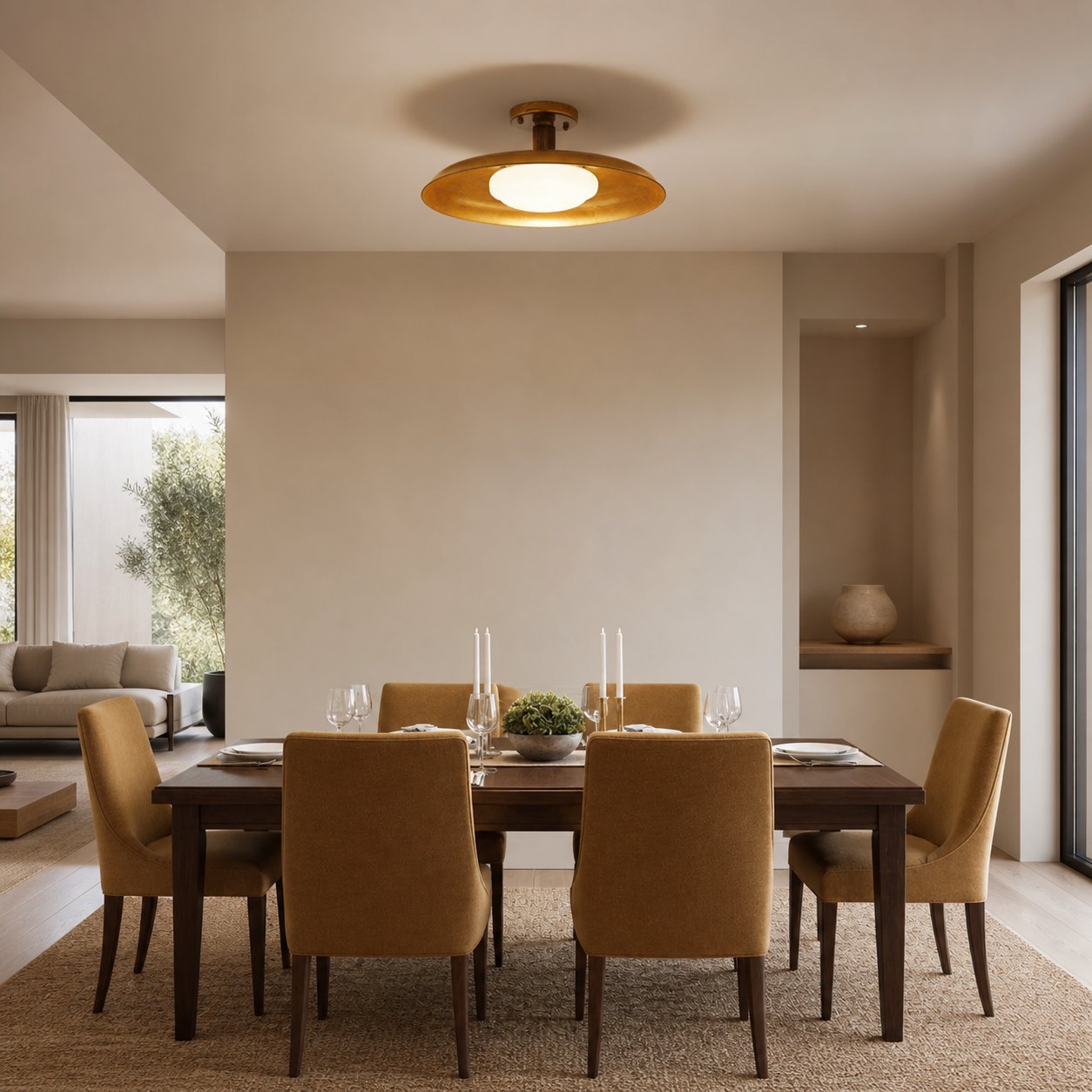 Pot-Lid Style Flat-Panel Ceiling Light