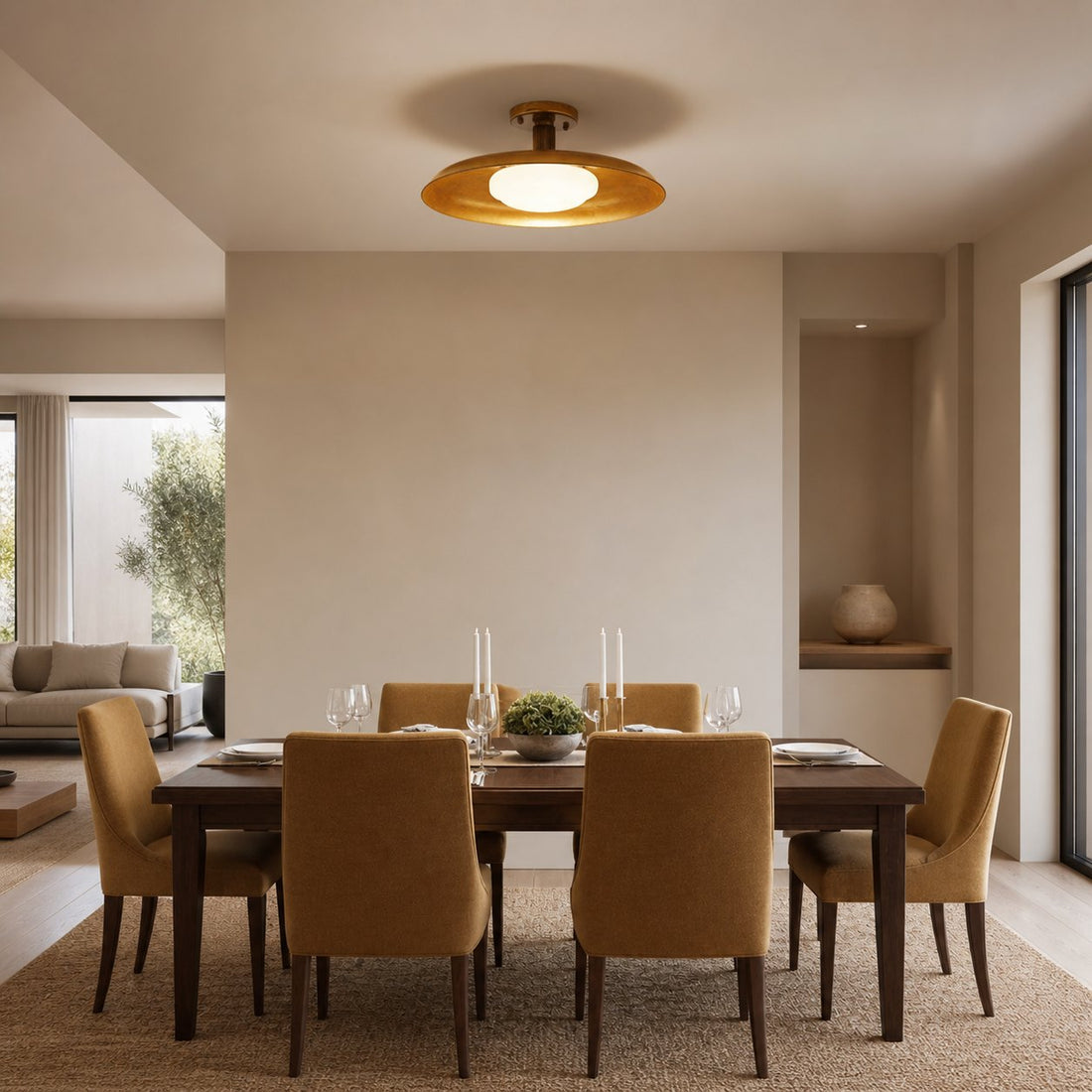 Pot-Lid Style Flat-Panel Ceiling Light