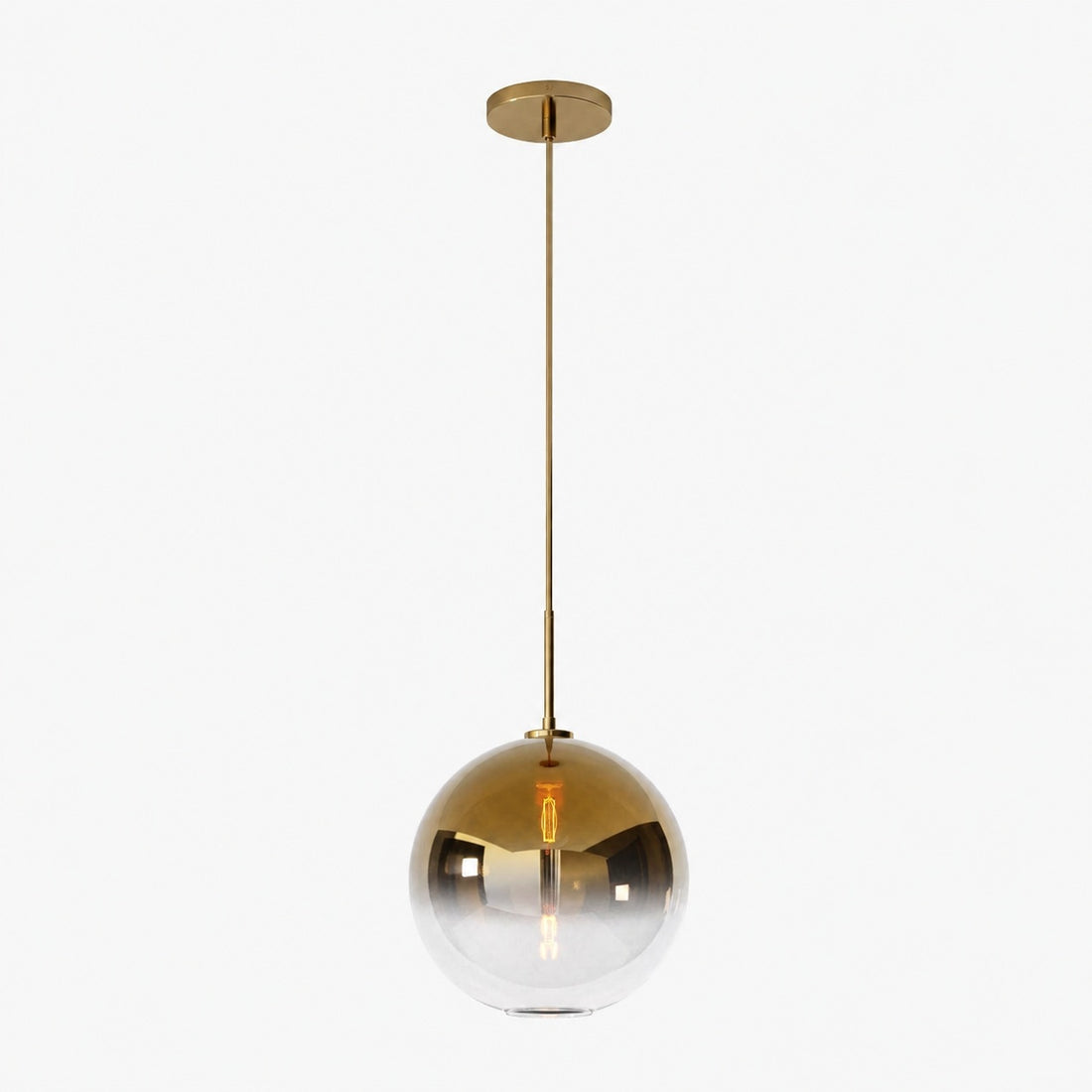 Selvion Sculptural Globe Pendant Light - Modern Glass Pendant Lamp - Sleek Design