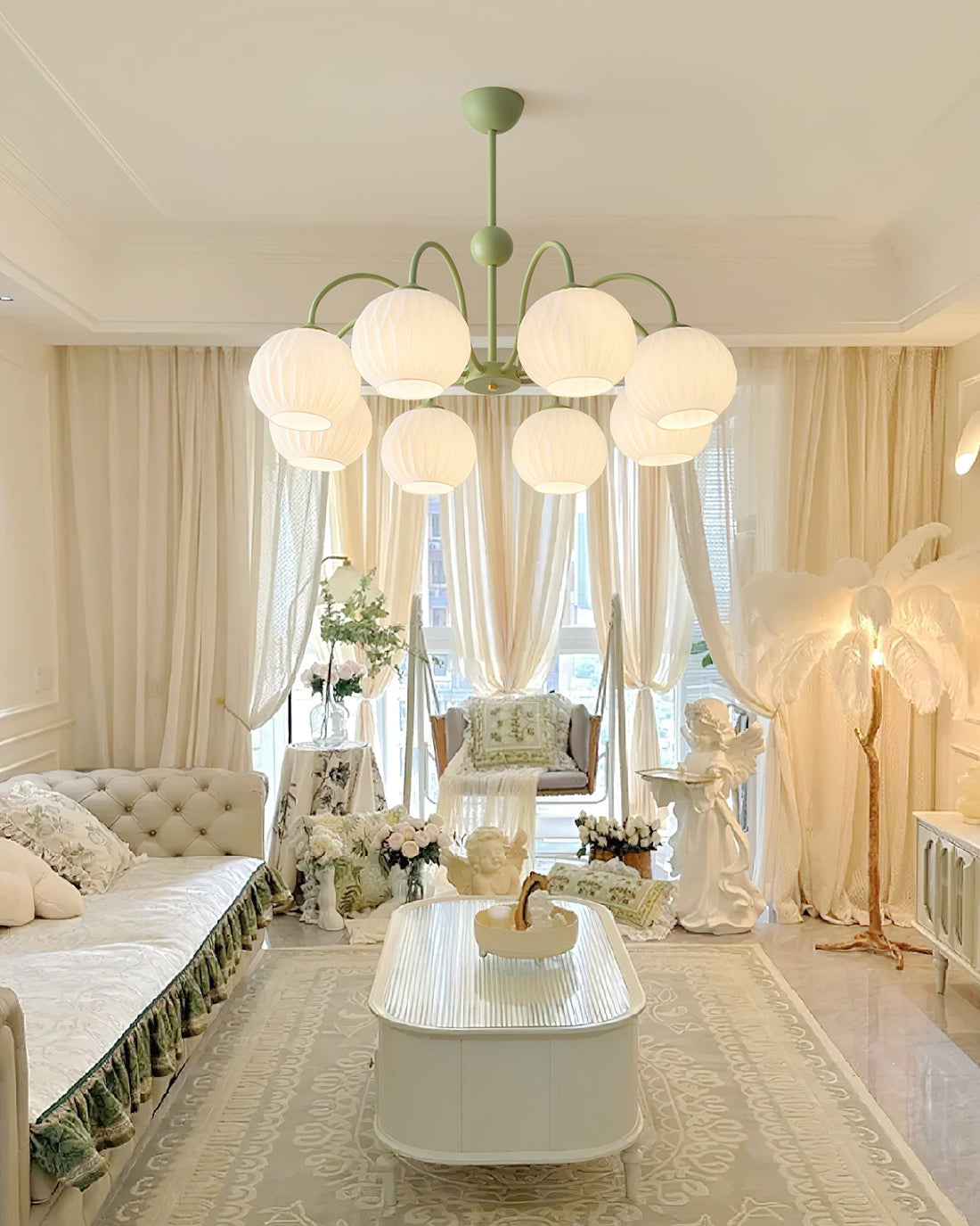 Spherical Bud Chandelier